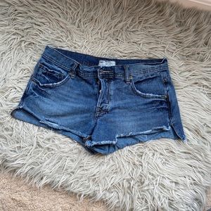 Free people denim shorts